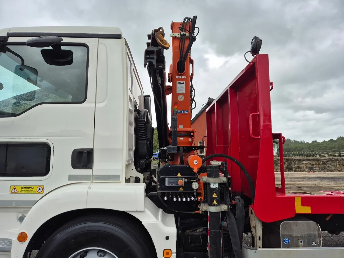 Man 18 ton 290 with Atlas 9ton 2 ext crane - Image 2
