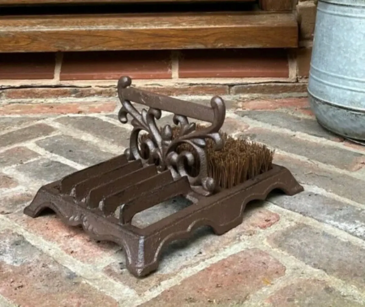 NEW Cast Iron Boot Scraper And Brush - Image 1