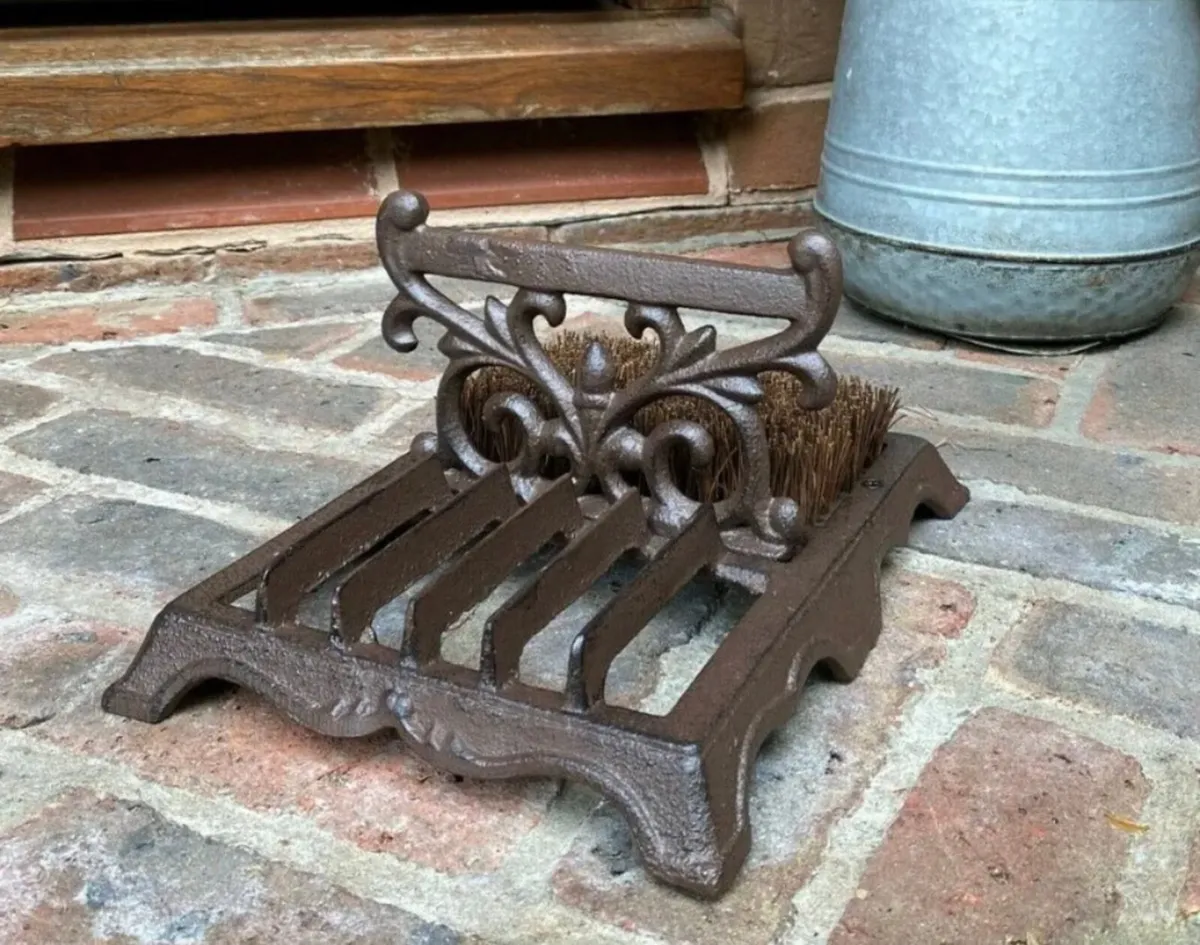 NEW Cast Iron Boot Scraper And Brush - Image 2