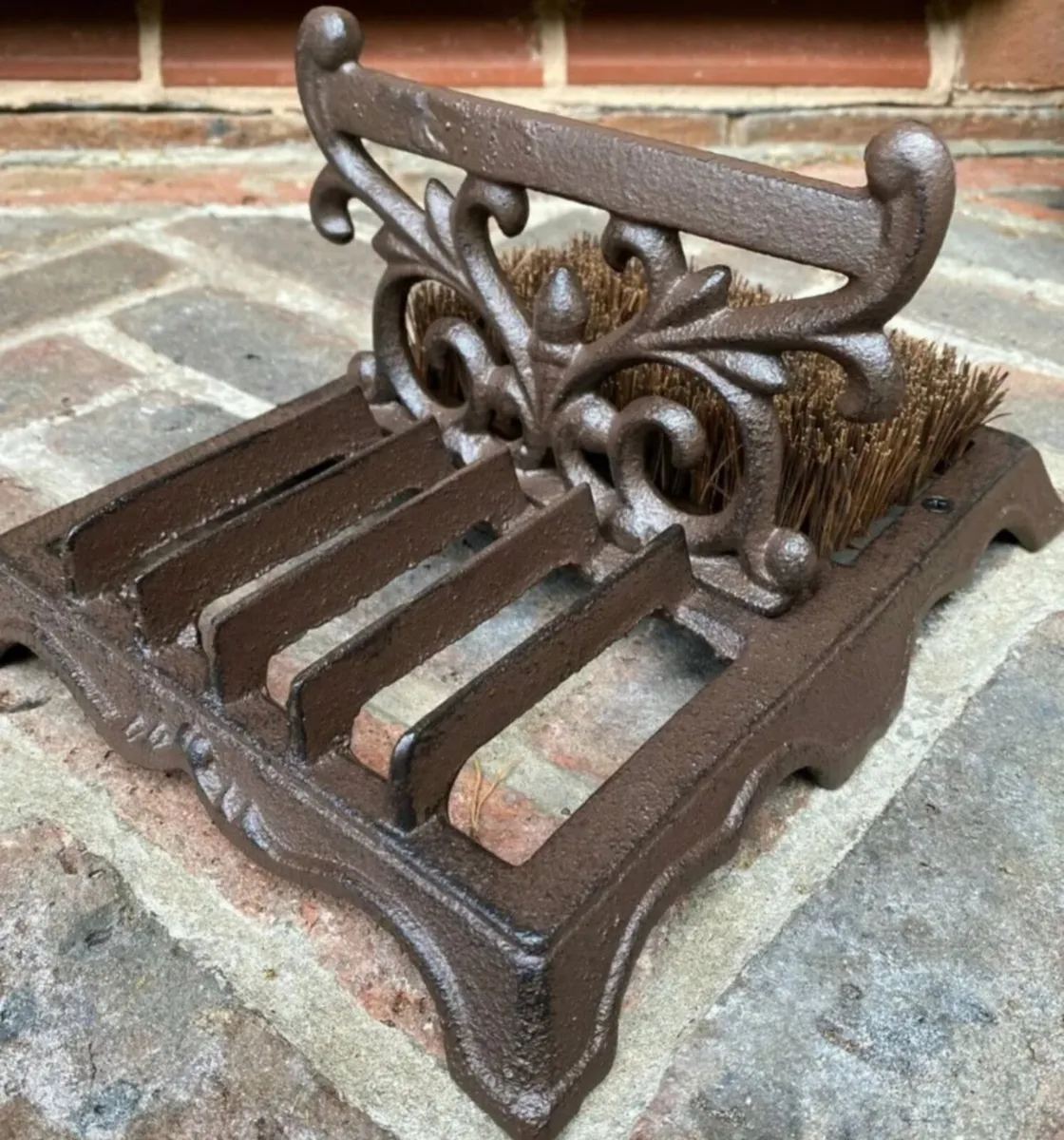 NEW Cast Iron Boot Scraper And Brush - Image 3
