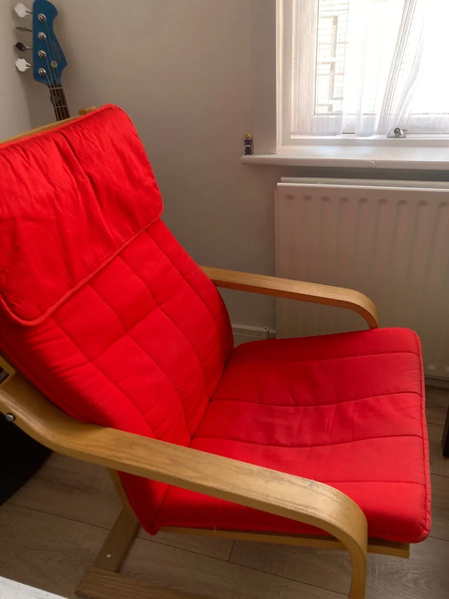 Free IKEA Poang Chair and Footrest - Image 2