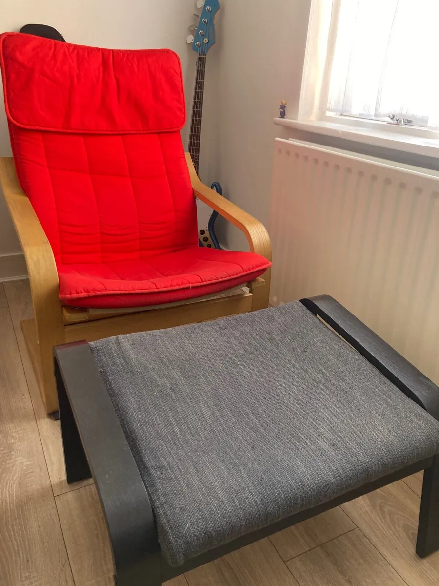 Free IKEA Poang Chair and Footrest - Image 1