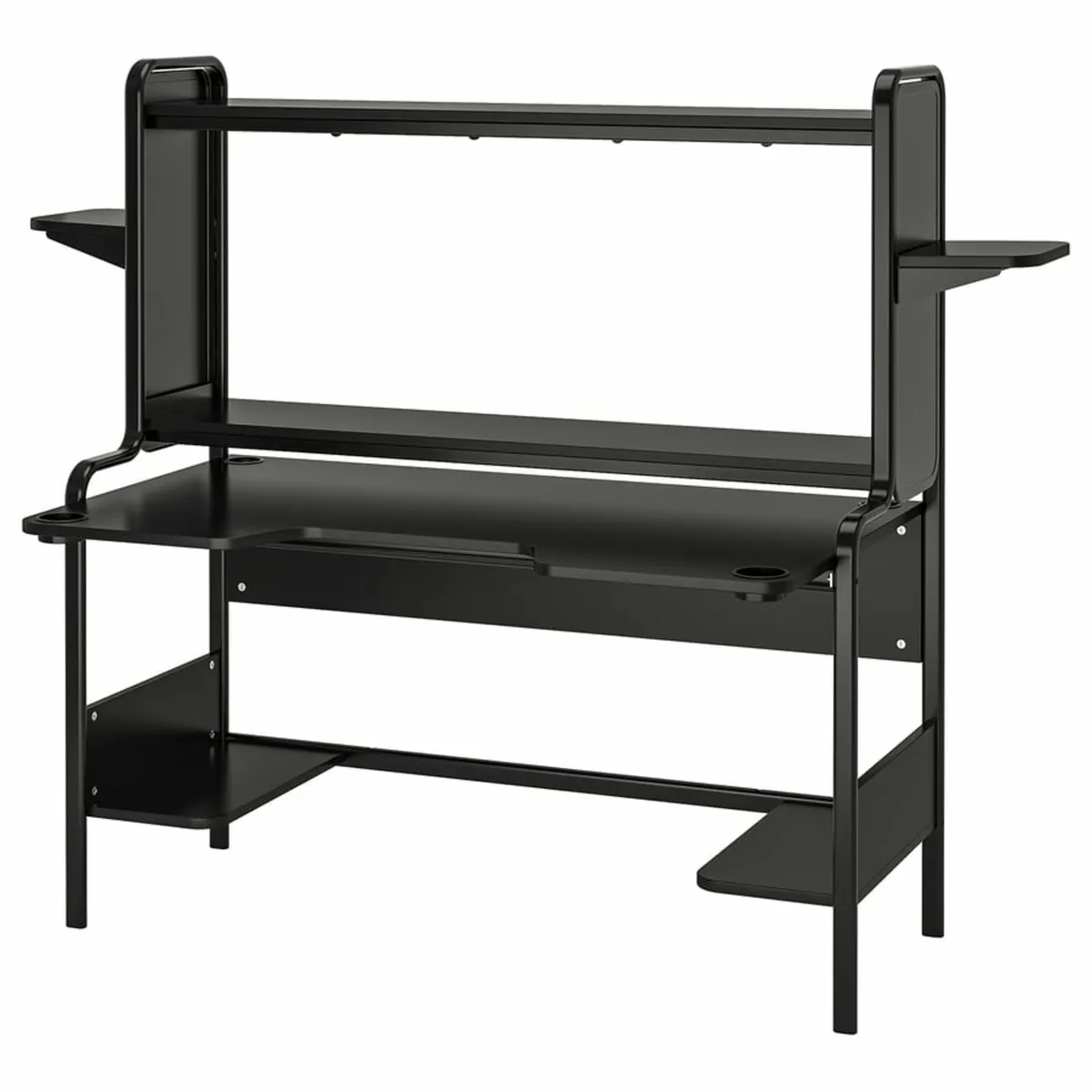 Ikea Fredde Gaming Desk & Leather Chair - Image 2