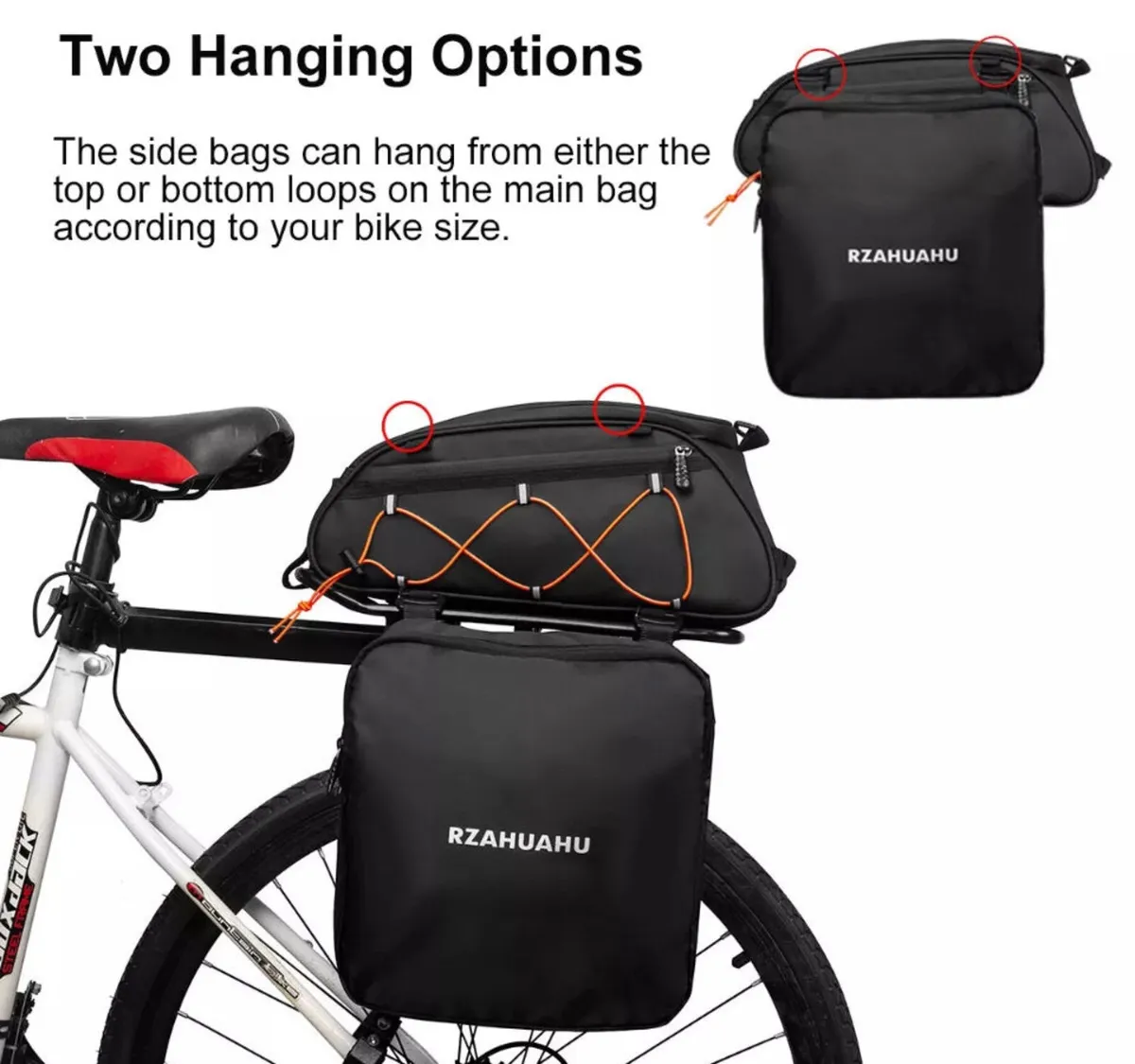 3 In 1 Bike Pannier Bag Waterproof NEW - Image 3