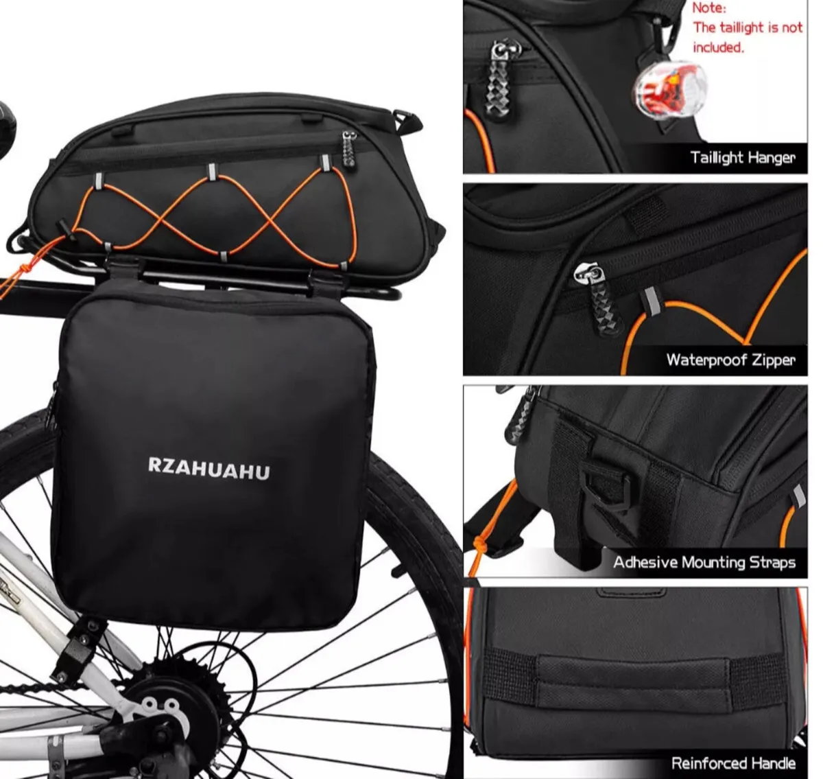 3 In 1 Bike Pannier Bag Waterproof NEW - Image 4