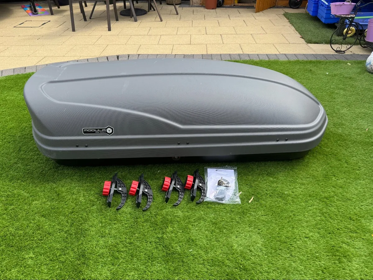 WEGO 450L Dual side opening roof box + rack - Image 1