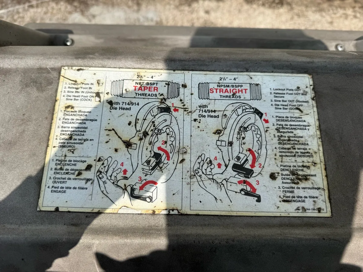 RIDGID pipe threading machine 1224 - Image 3