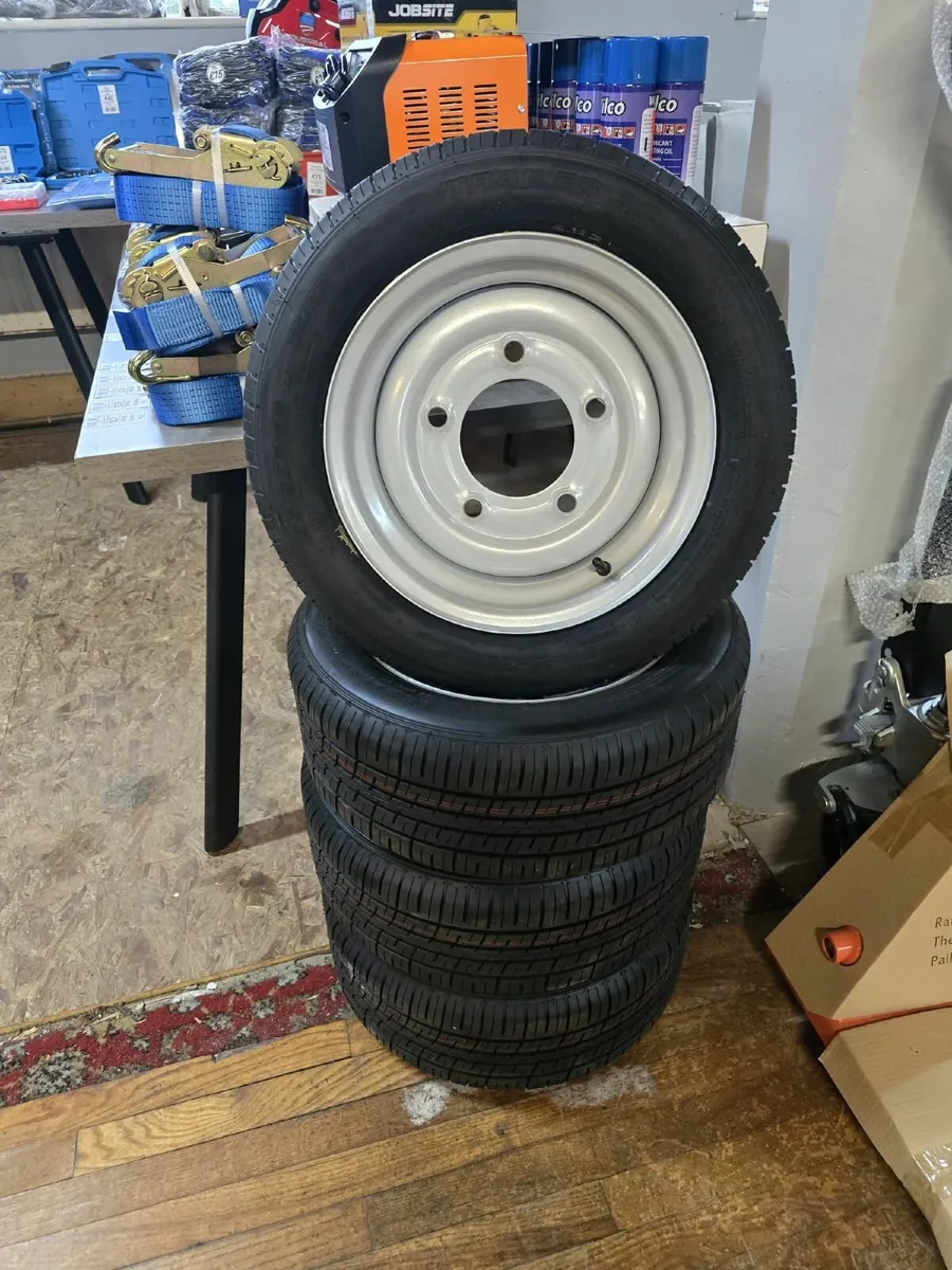 BRAND NEW 5 STUD TRAILER WHEELS & TYRES - Image 2