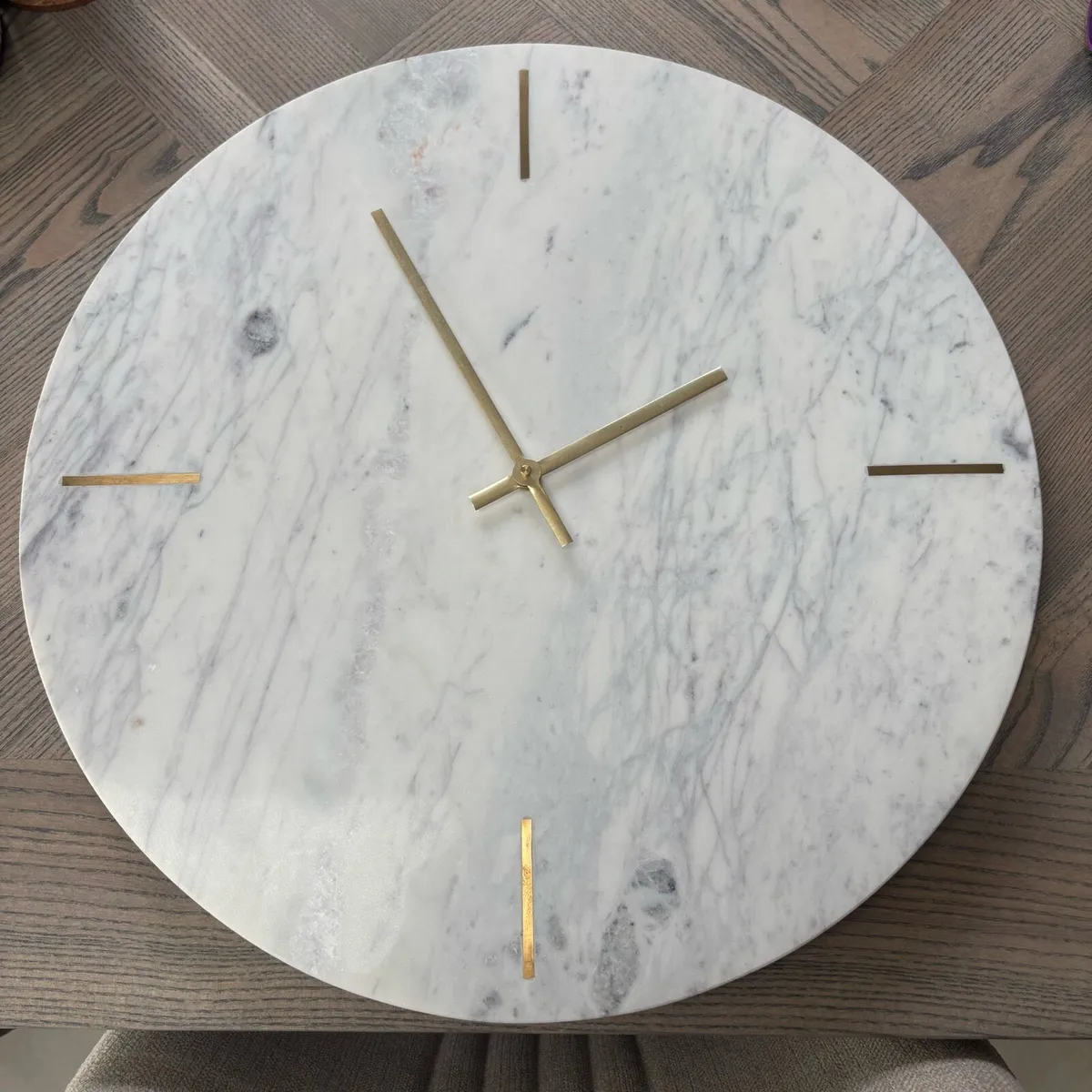 Marble wall clock - Image 1