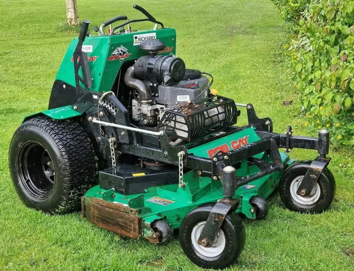 Bobcat stand on zero turn mower lawnmower