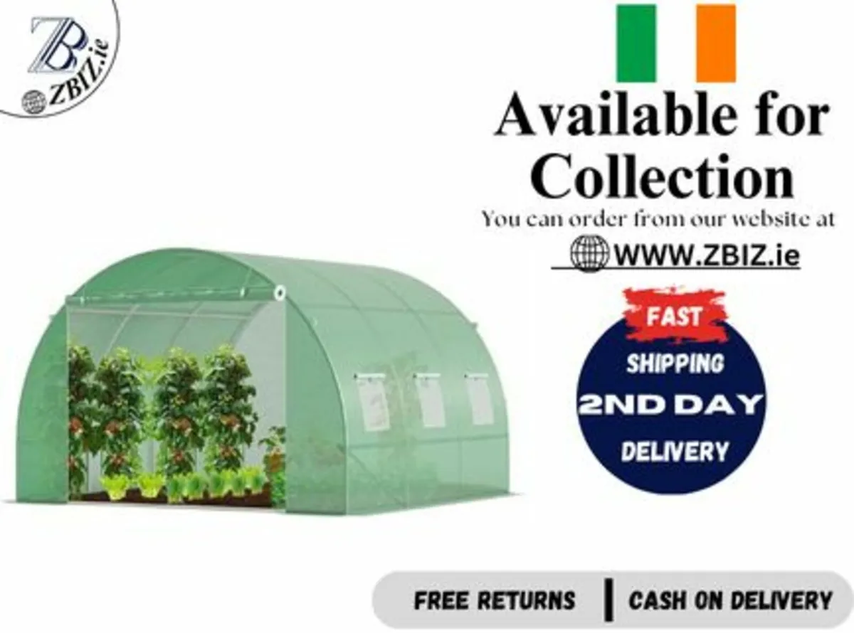 Greenhouse Polytunnel Large Gardening - Image 1