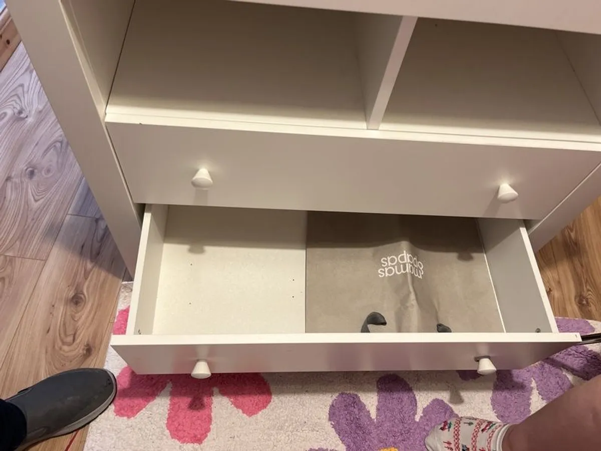 Baby change table, baby clothes storage, nursery table, baby room storage - Image 3