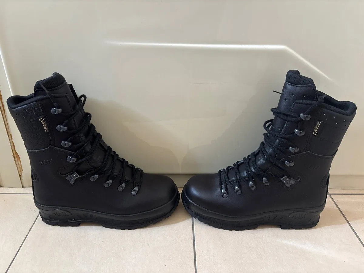 Haix gortex black leather boots - Image 1