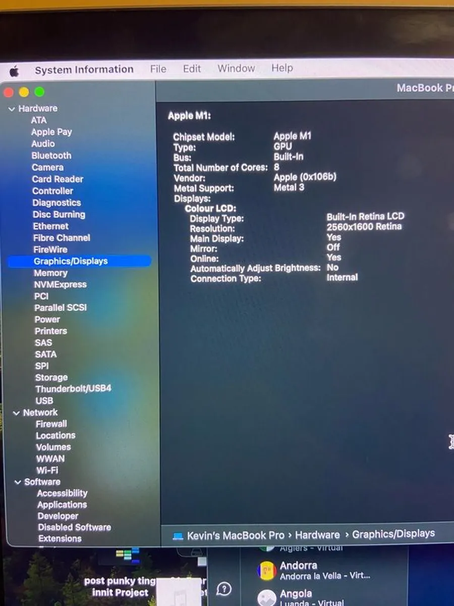 Macbook Pro 13 M1 16GB 512GB 8 Core Graphics - Image 4