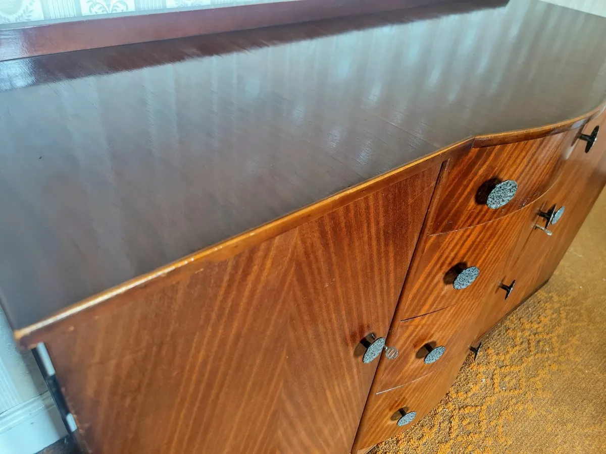 Art Deco Curved Cabinet Drinks Sideboard Storage - Image 3