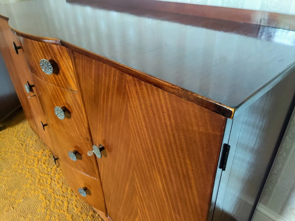 Art Deco Curved Cabinet Drinks Sideboard Storage - Image 4