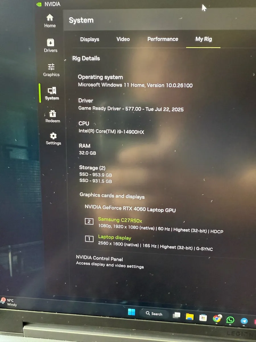 Lenovo Legion 5 16 inch Gaming Laptop - Image 3