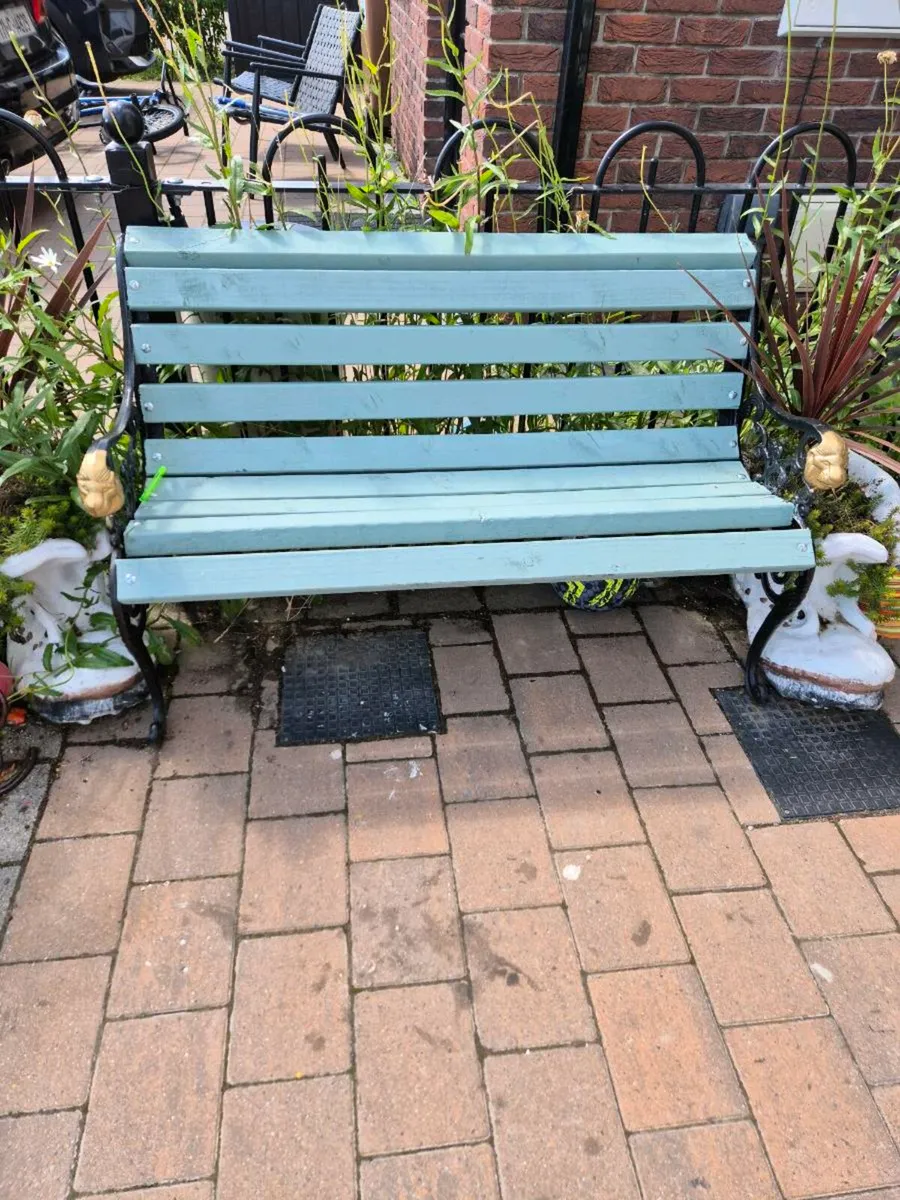 Garden bench Table  Cast iron home house cottage - Image 2
