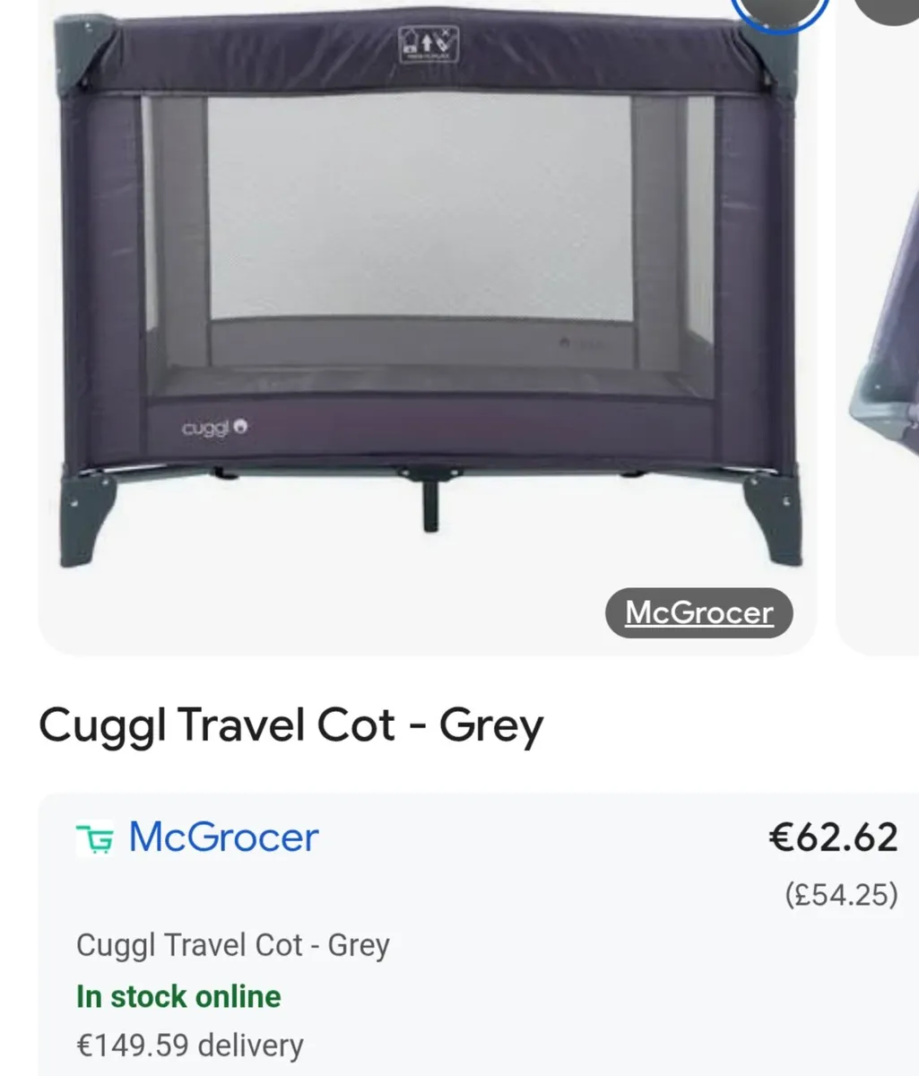 Travel cot - Image 1