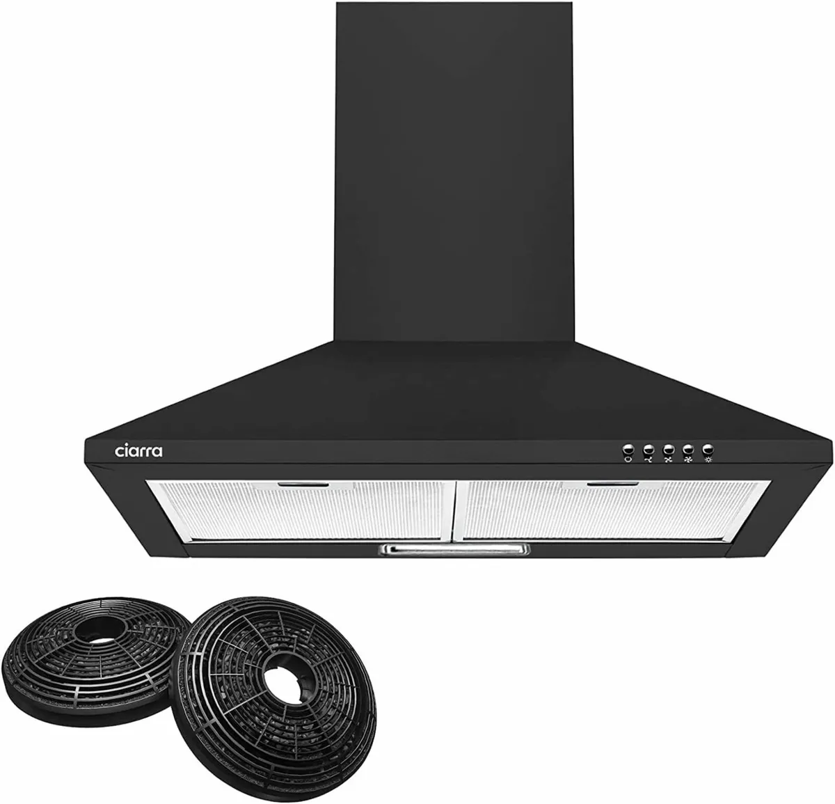 Brand new black cooker hood. - Image 1