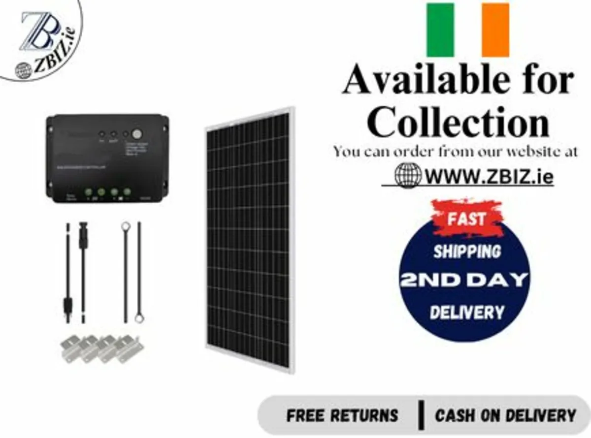 Solar Panel Kit 12V – Campervan & Home Use - Image 1