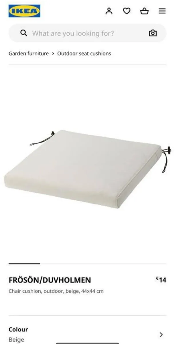 New Ikea Froson/Duvholmen chair cushions & covers - Image 1