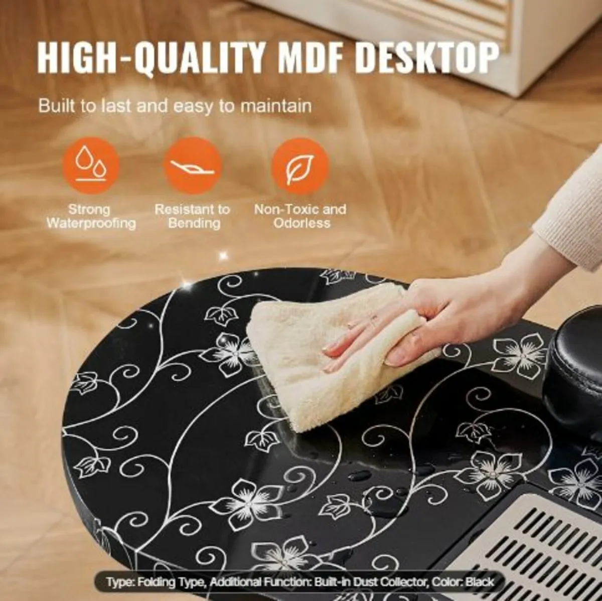 Portable Manicure Table Foldable Nail Table - Image 4
