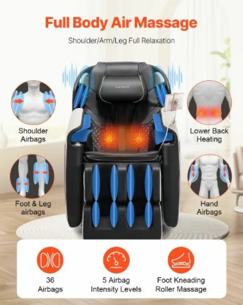 Massage Chair Full Body Zero Gravity Recliner - Image 4
