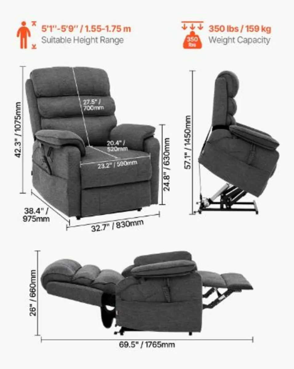 Power Lift Recliner Chair for Elderly - Image 2