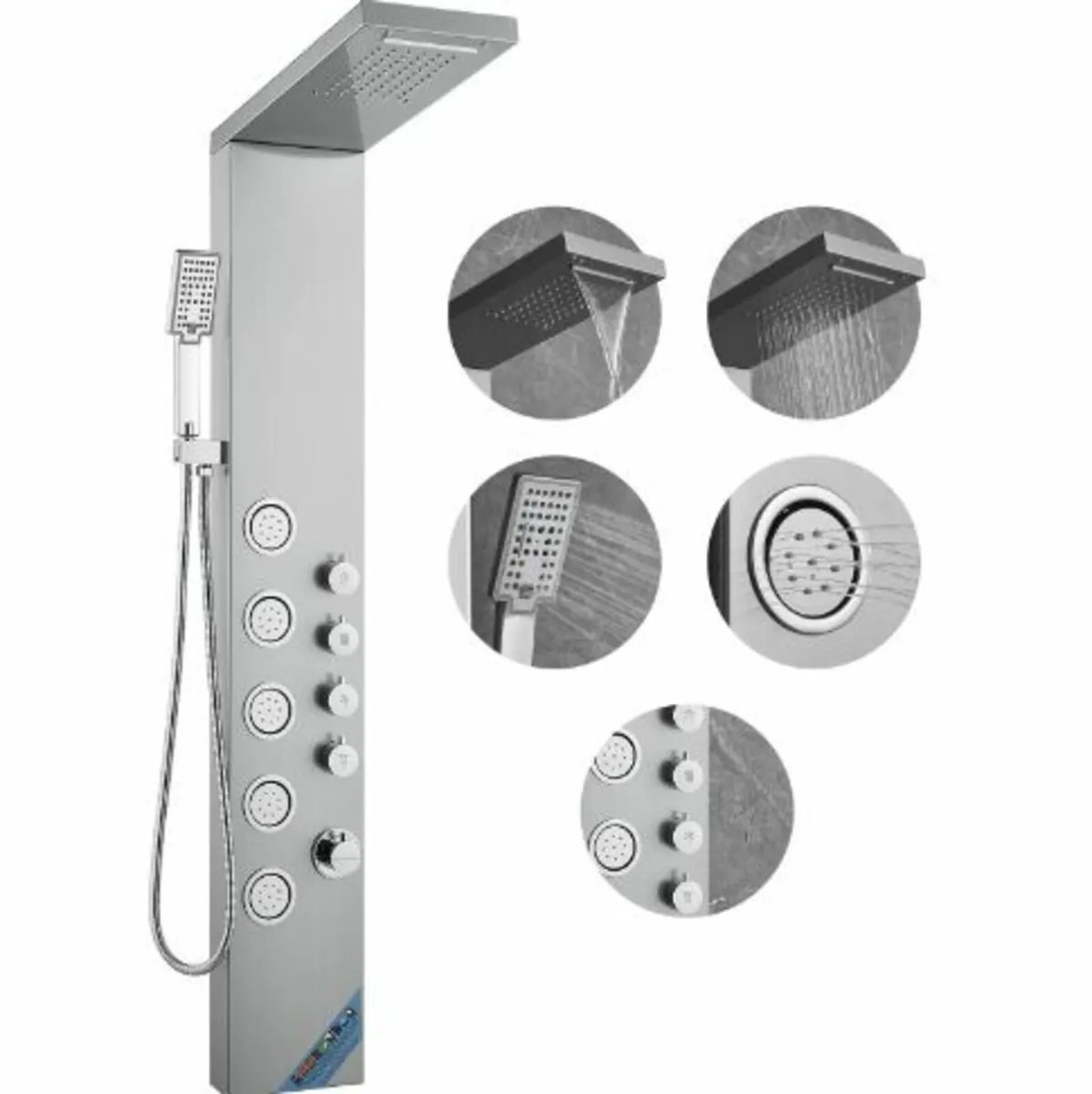 4 Shower Modes Shower Panel Tower - Image 1