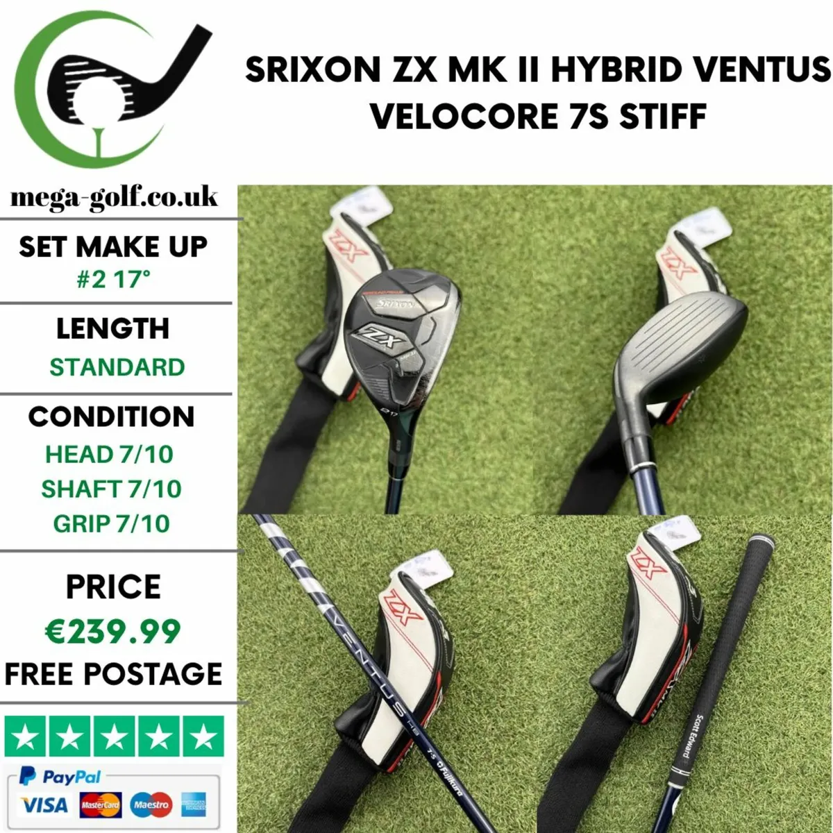 SRIXON ZX MK II HYBRID / #2 17° / STIFF - Image 1