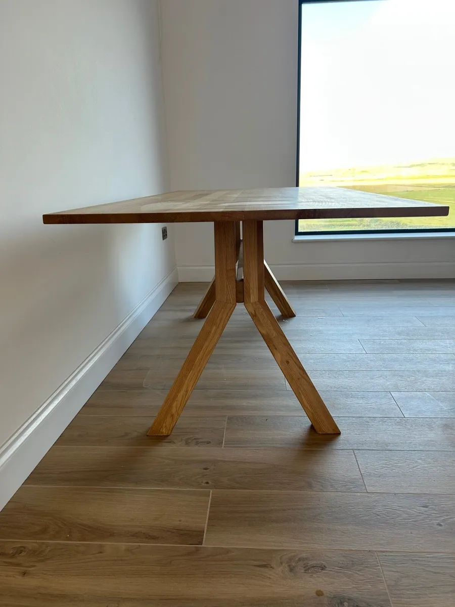 Solid Oak Dining Table - Image 3