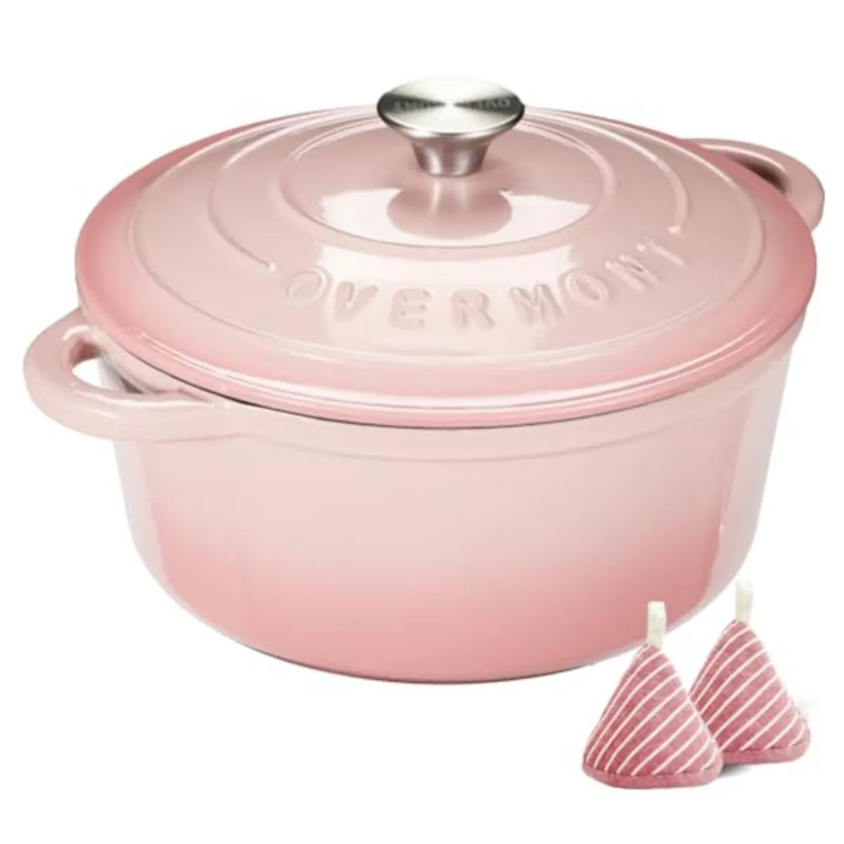 Pink Cast Iron Dutch Oven - Image 1