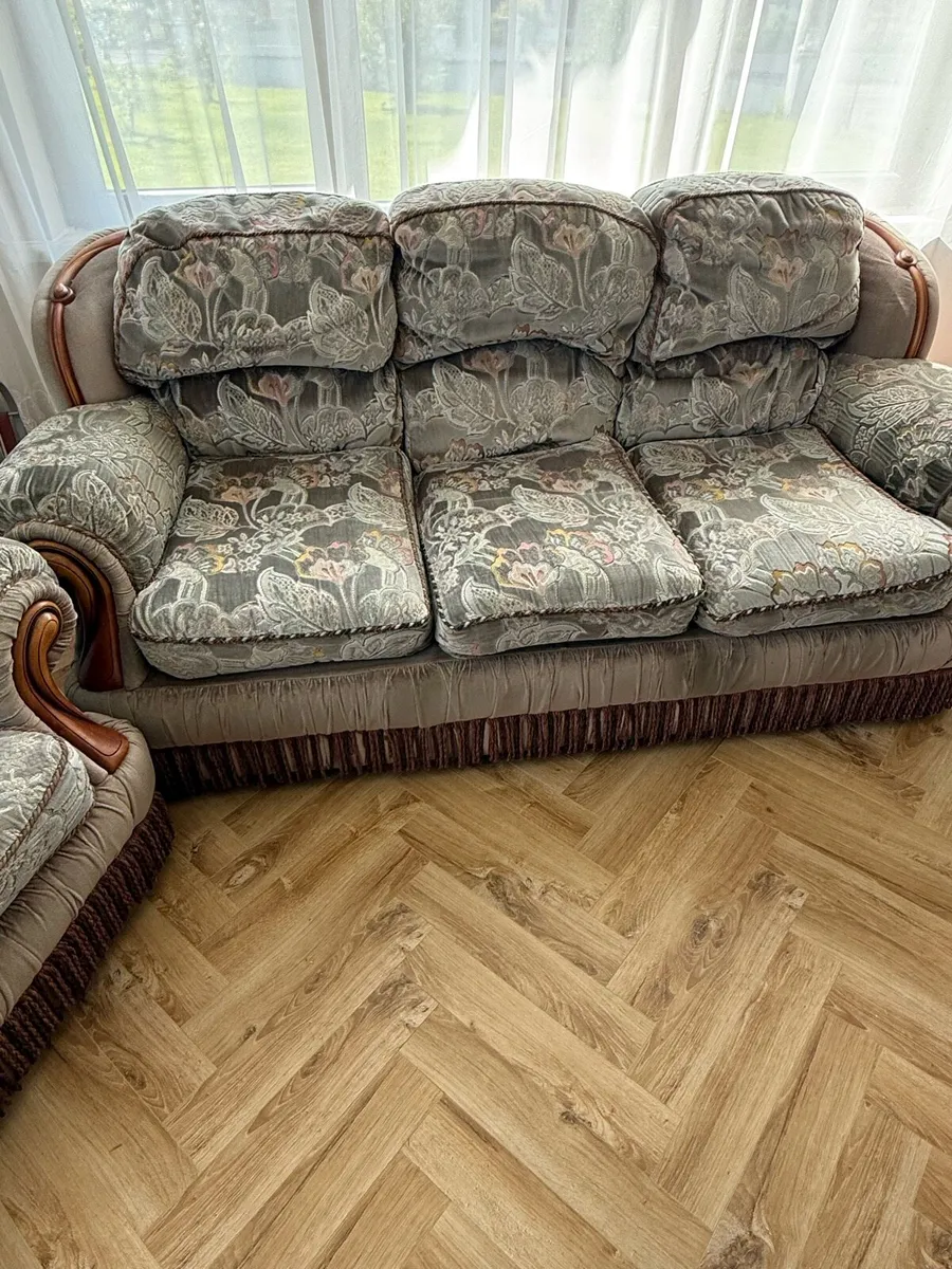 sofa set: 3-seater and 1 armchair - Image 2
