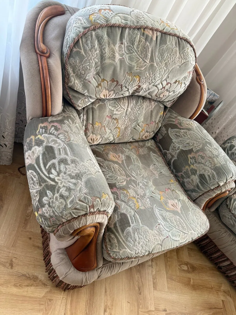 sofa set: 3-seater and 1 armchair - Image 4