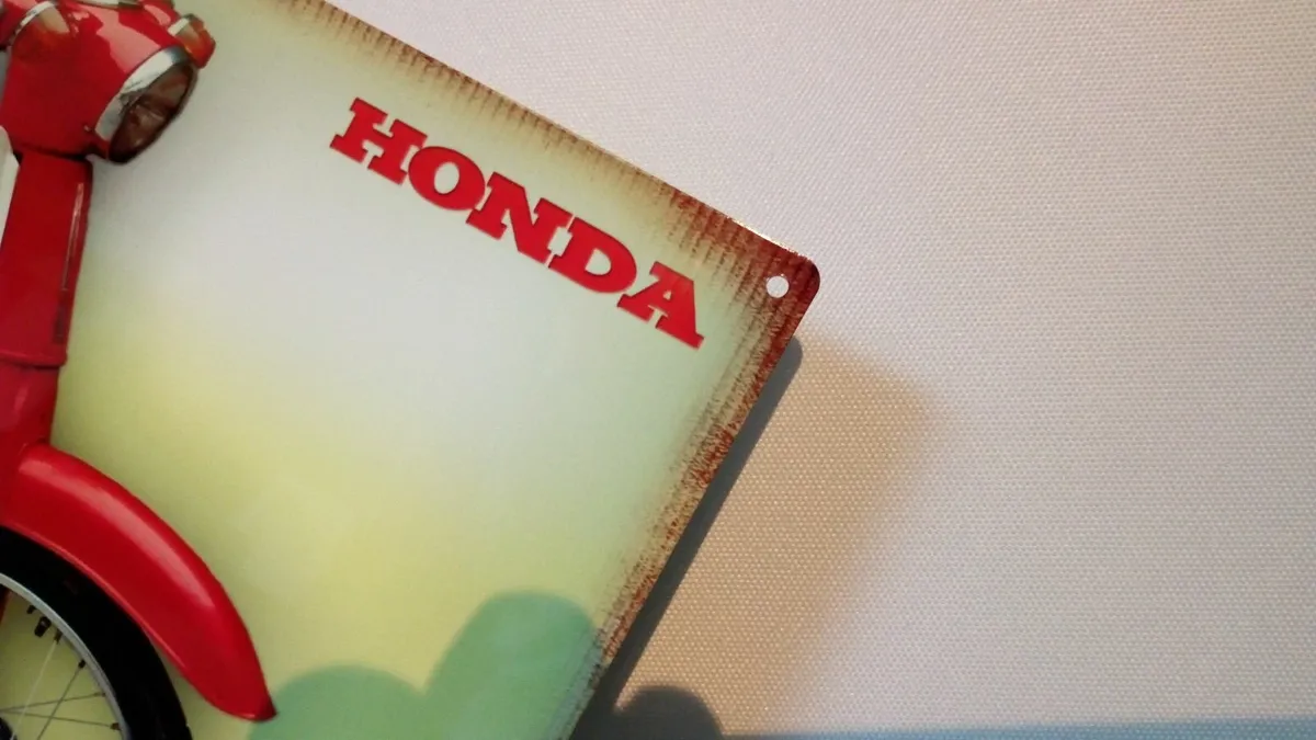Honda 50 nifty fifty rustic tin metal sign - Image 4