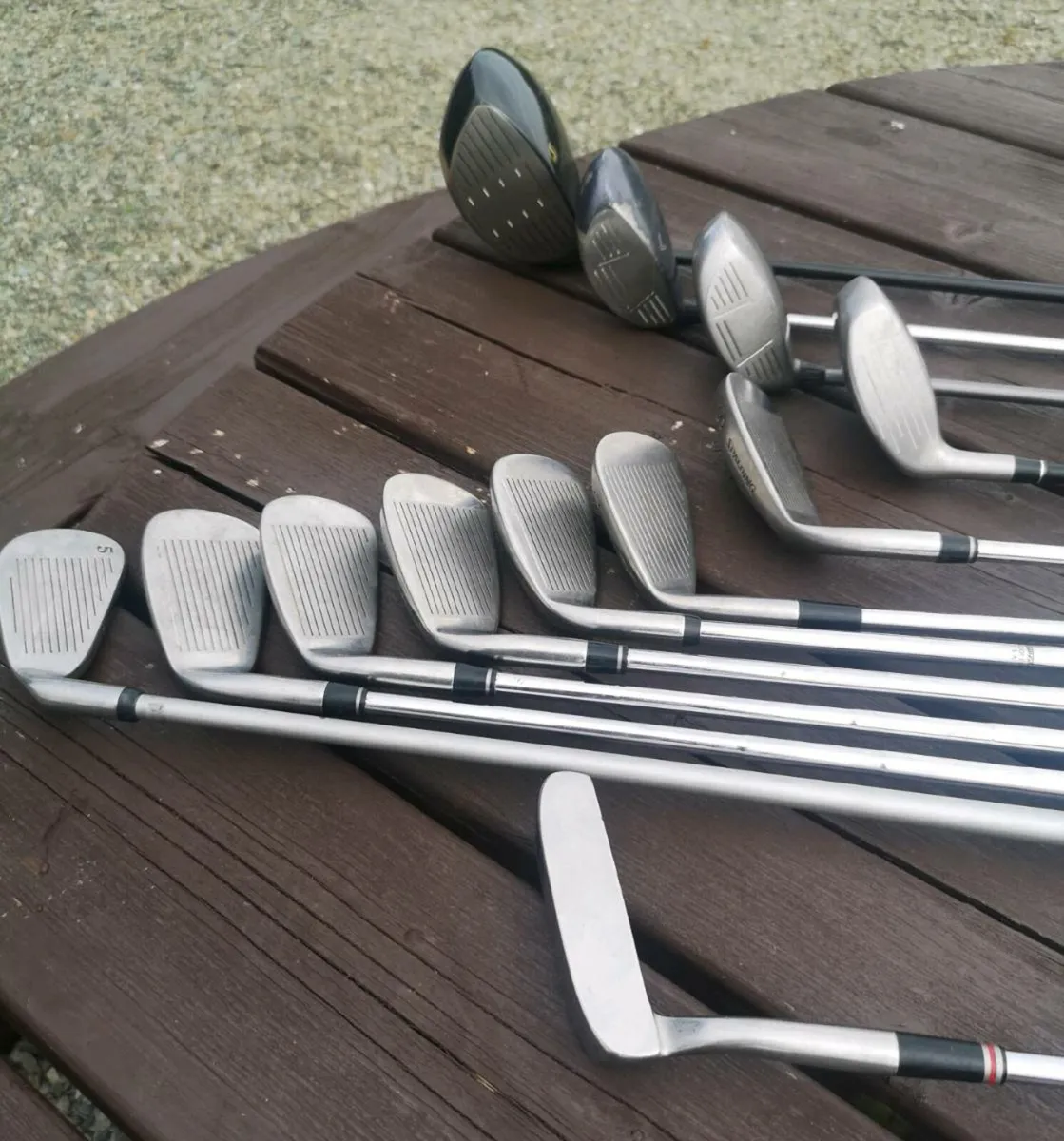 Mens set, Ping cart bag, 4 woods,7 irons, putter - Image 3