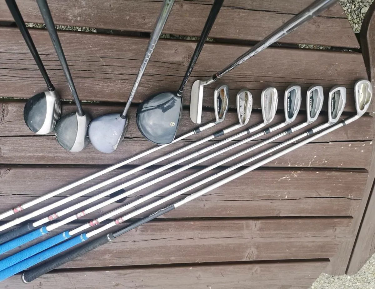 Mens set, Ping cart bag, 4 woods,7 irons, putter - Image 4