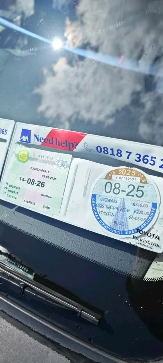 Toyota avensis New NCT+Tax - Image 3