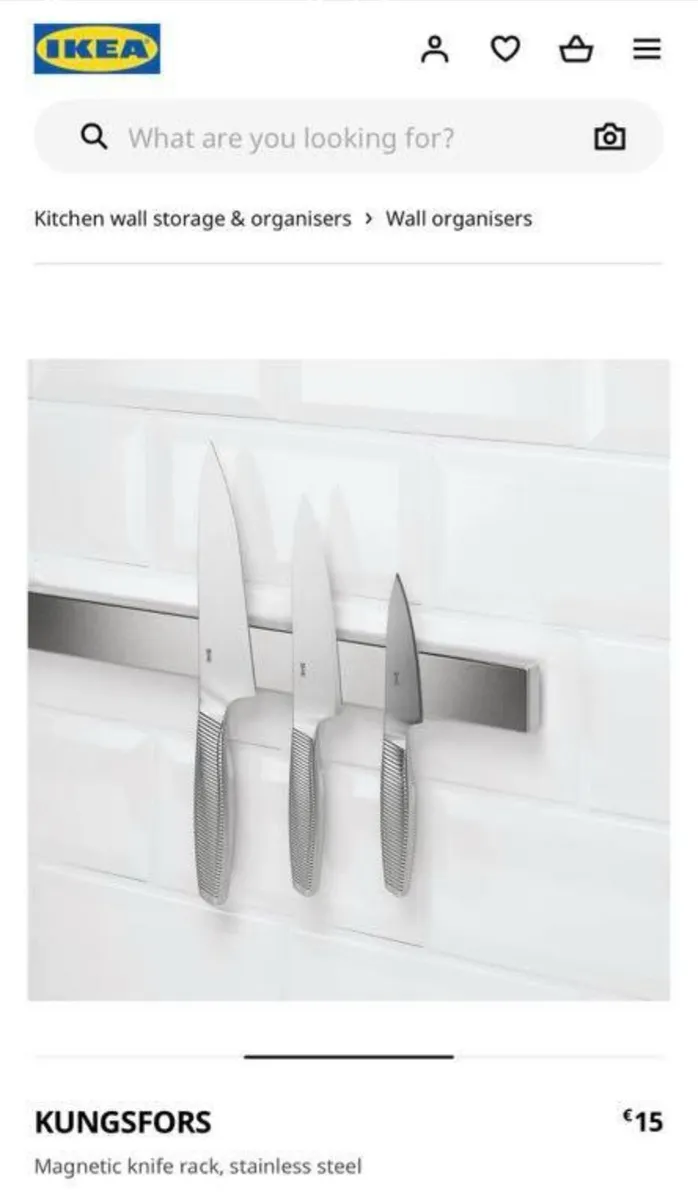 New Ikea Kungsfors magnetic knife rack - Image 1