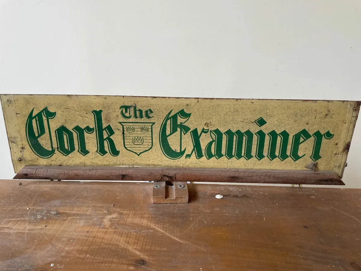 Old Cork Examiner Sign - Image 1