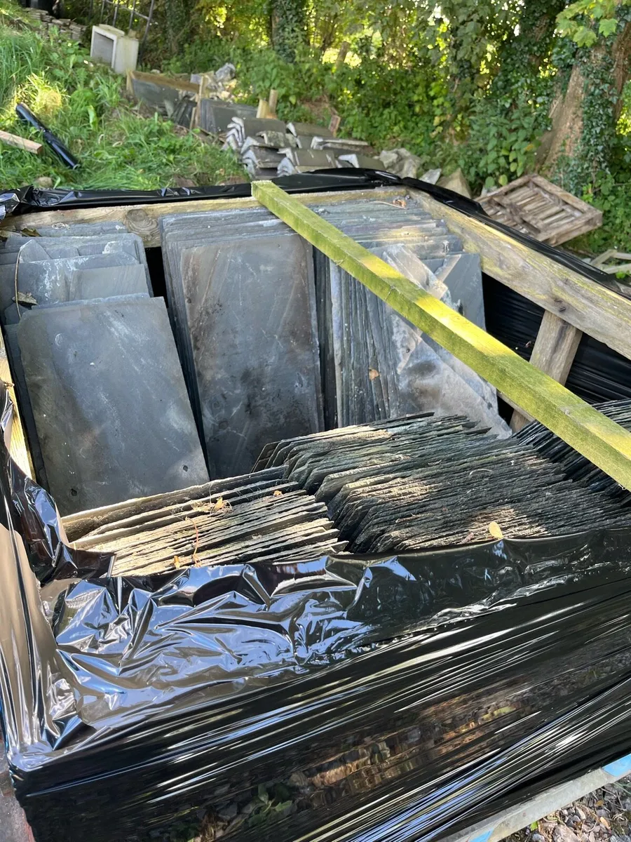 Reclaimed Bangor slates and Ridge tiles - Image 2