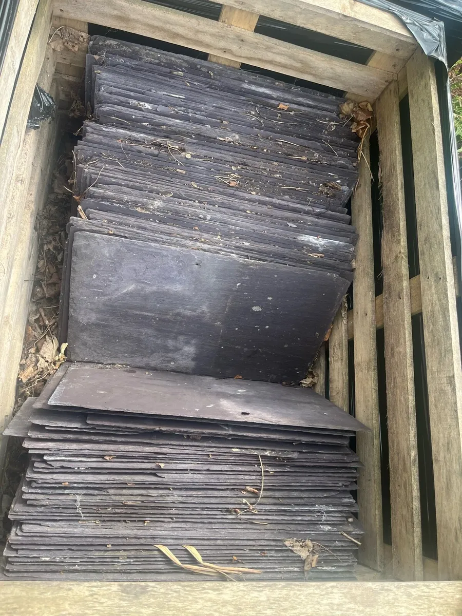 Reclaimed Bangor slates and Ridge tiles - Image 1