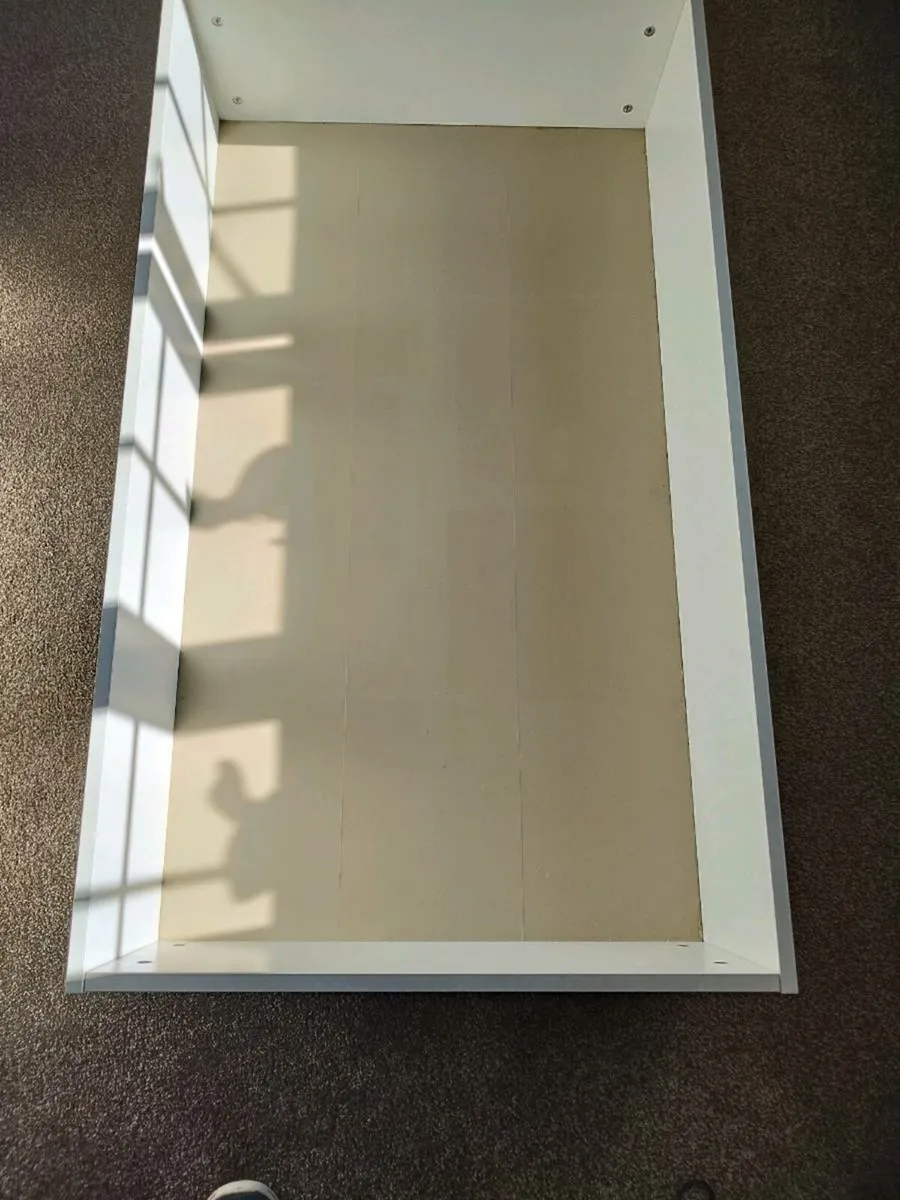 Two under bed storage boxes on wheels for sale - Image 2