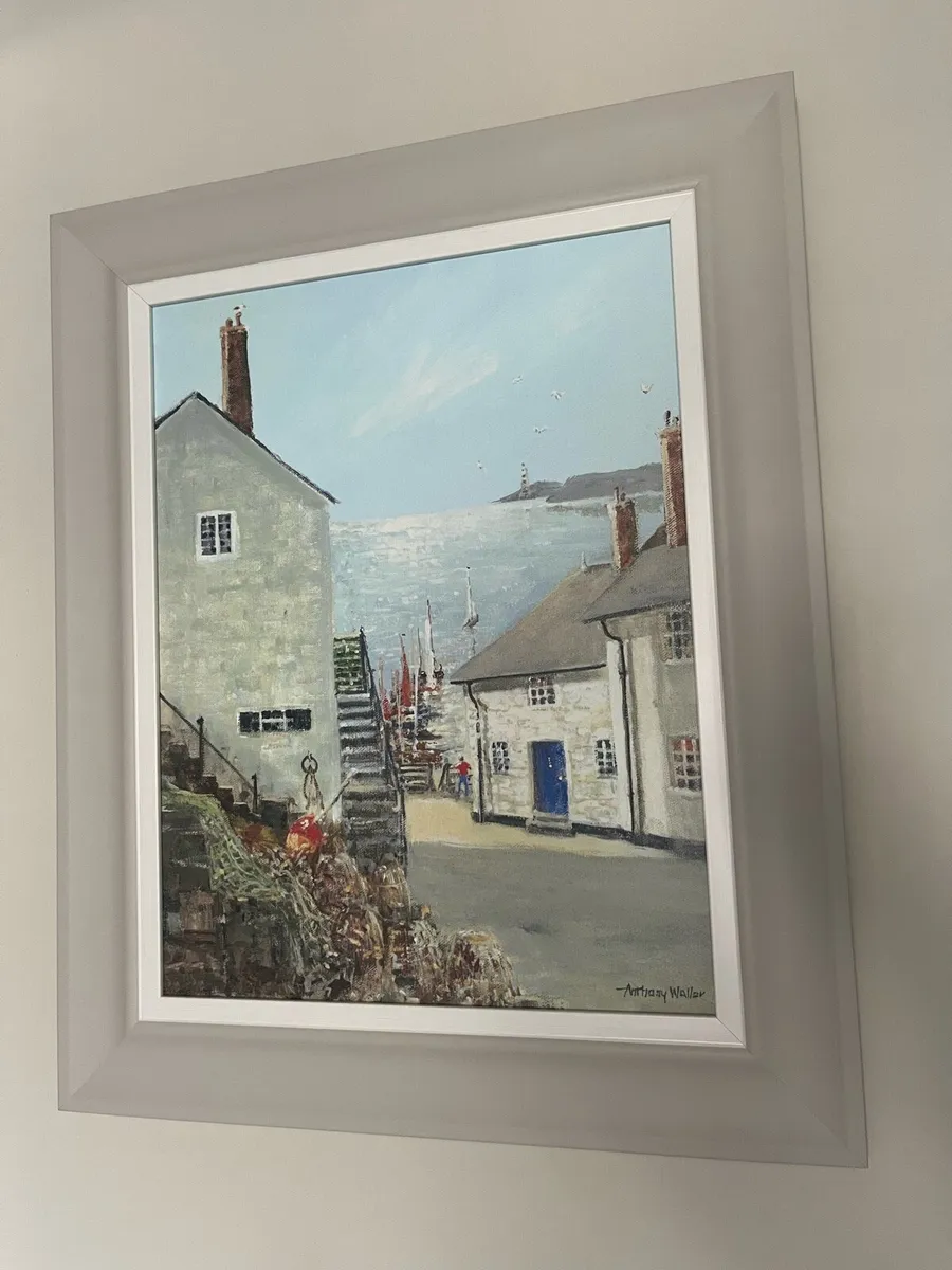 Seaside Village Painting - Image 1