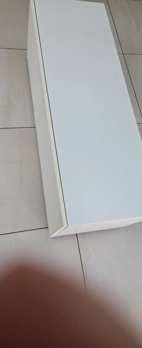 Modern White 2-door TV Unit