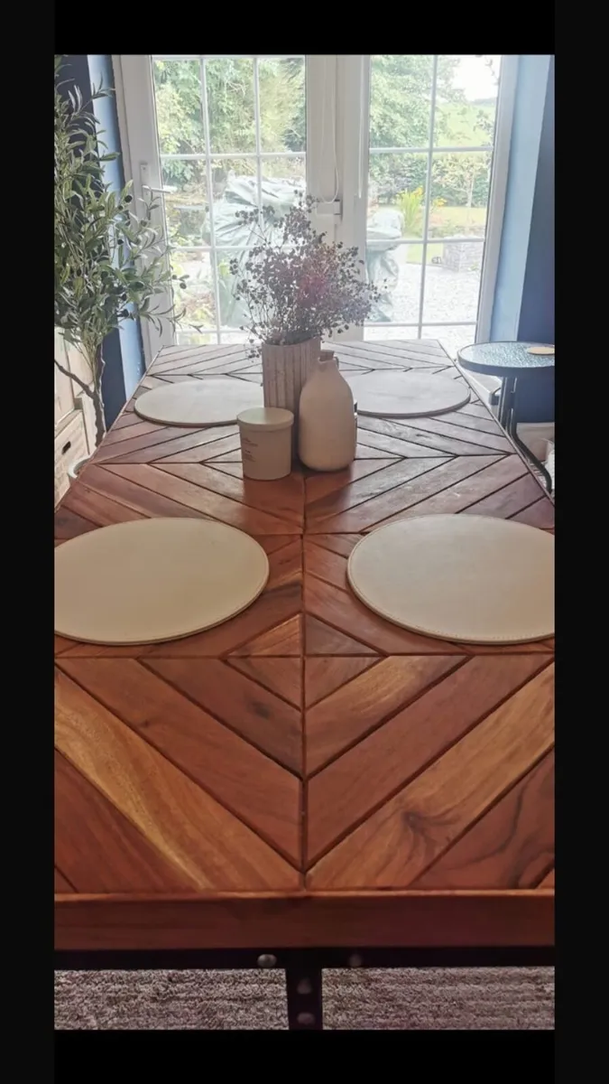 Herringbone Dining Table - Image 1