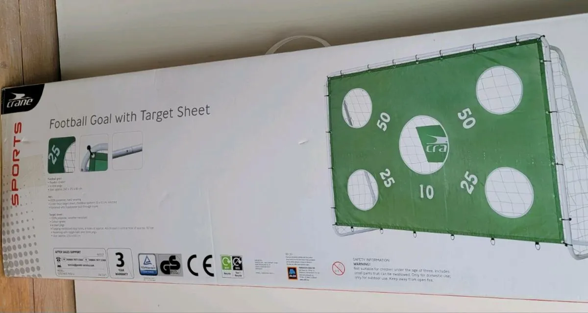 Football goal with target sheet - Image 2