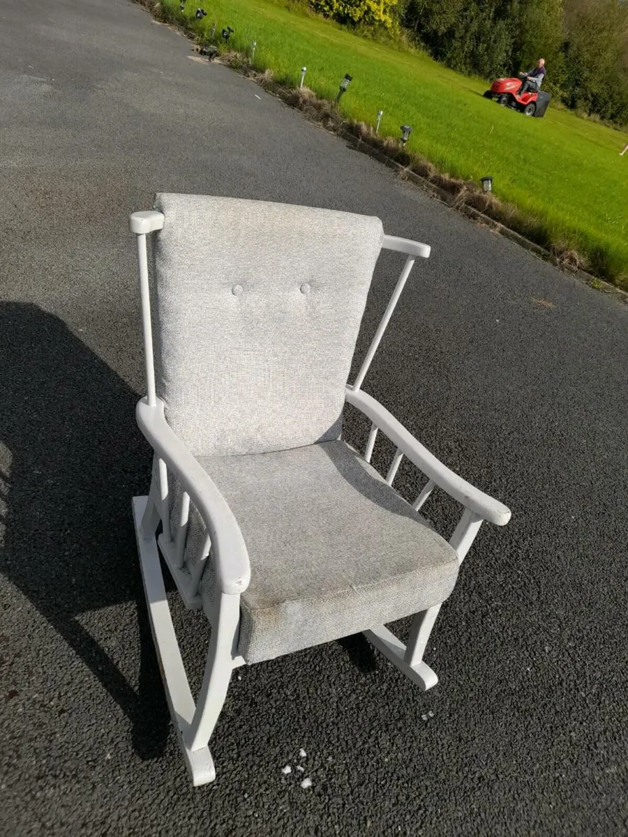 Grey Rocking Chair - Image 1