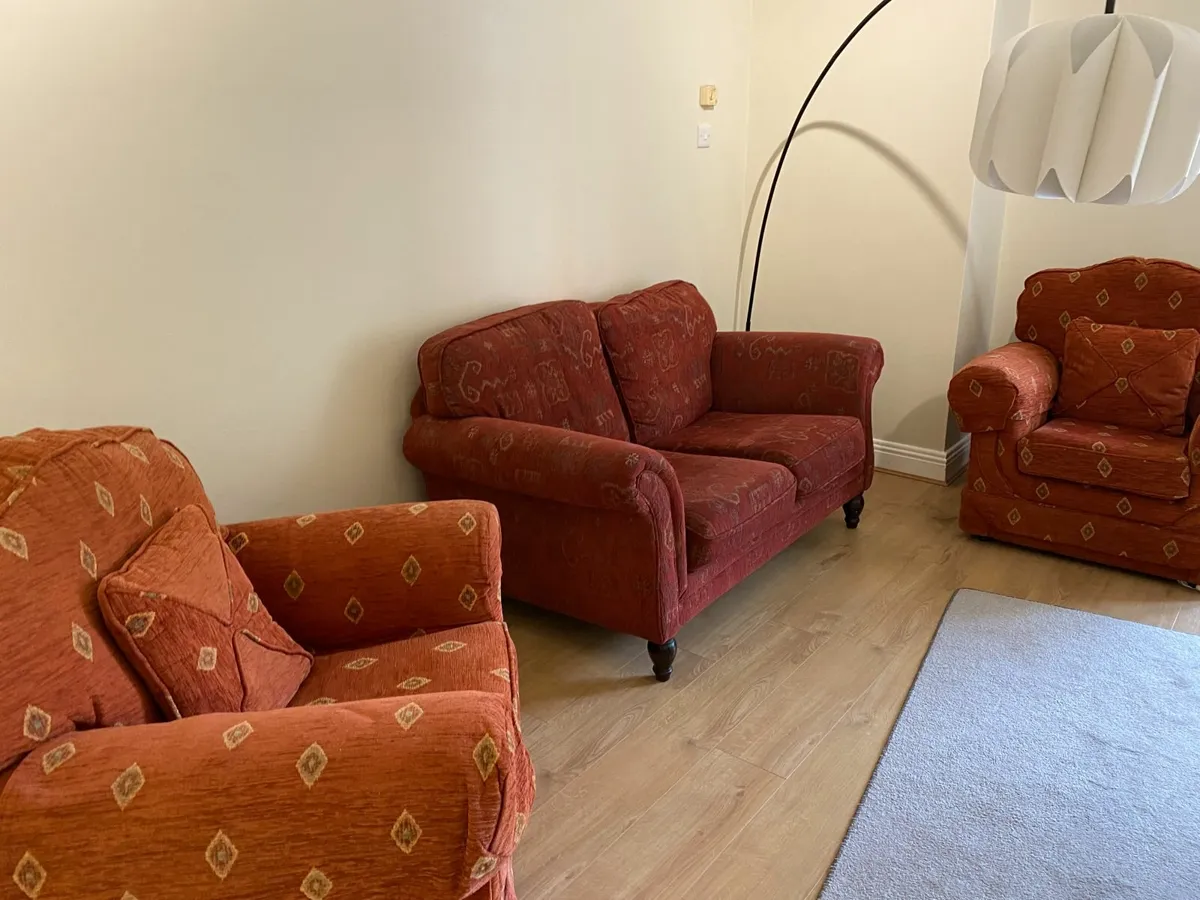 2 Seater Sofa + 2 Armchairs Dublin 7 - Image 1